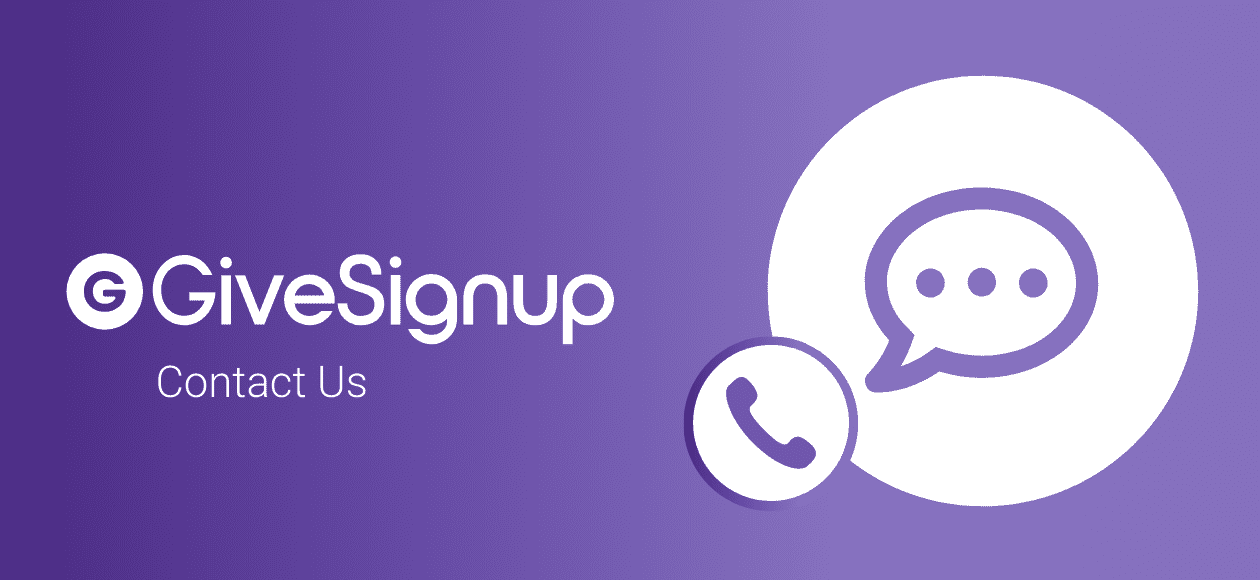 Contact Us Givesignup