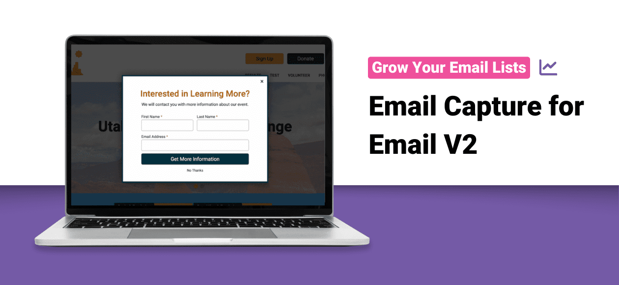 Email Capture for Email V2 - GiveSignup