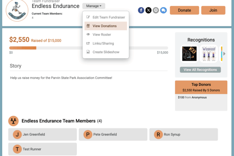 team captain reporting tools